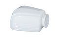 5-7/8 inch long Mid-Century Modern Bathroom Fixture Shade, 2-1/4 inch lip fitter