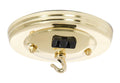 5" Dia. Canopy Kit with Convenience Outlet, 10 lb Max, Brass Plated
