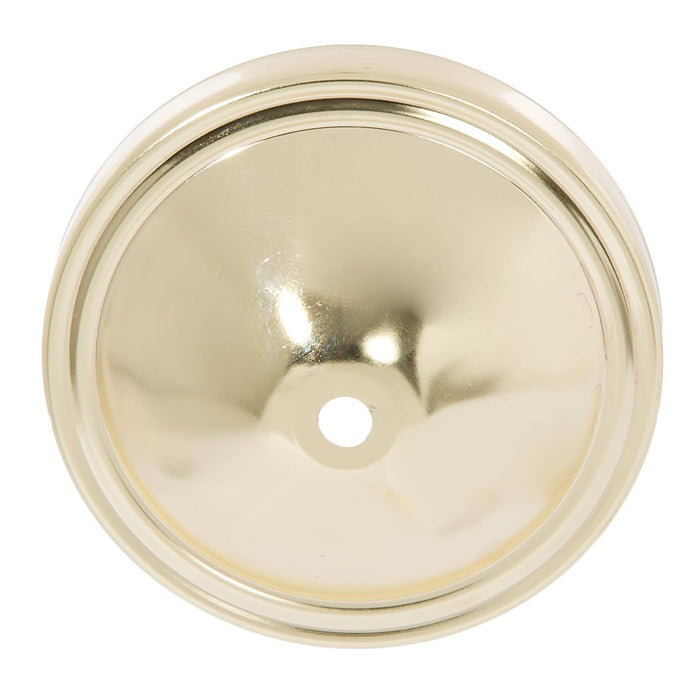 5" Dia. Steel Canopy, 1/8 IP Slip, Brass Plated