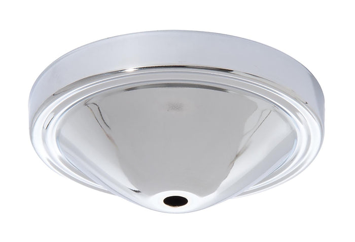 5" Dia. Steel Canopy, 1/8IP Slip, Chrome Plated