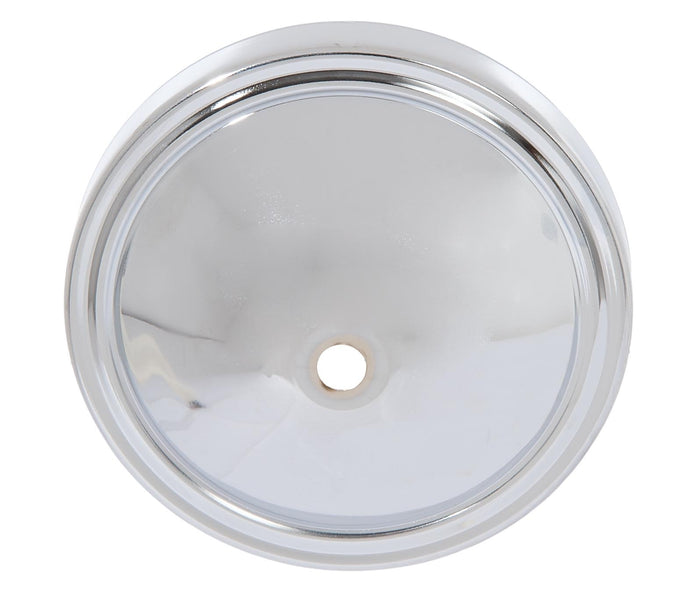 5" Dia. Steel Canopy, 1/8IP Slip, Chrome Plated