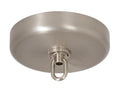 Satin Nickel Finish, Plain Rounded Ceiling Canopy Or Canopy Kit