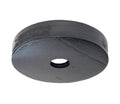 5 Inch Diameter Satin Black Cast Iron Canopy, No Bar Holes (11767BK)
