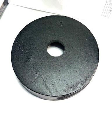 5 Inch Diameter Satin Black Cast Iron Canopy, No Bar Holes (11767BK)