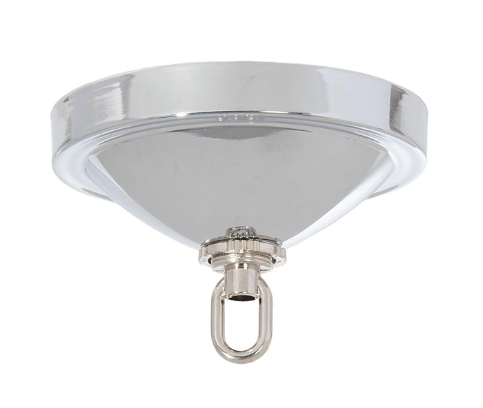 5 Inch Diameter Steel Chrome Plated Canopy with Hardware Kit
