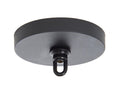 5 Inch Round Satin Black Cast Iron Canopy with Mounting Hardware Kit