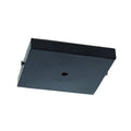 5 Inch Square Satin Black Steel Canopy with Two Hardware Parts (11763BK)
