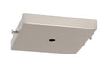 5 Inch Square Satin Nickel Finish Side Mounting Steel Canopy - Interior Hardware