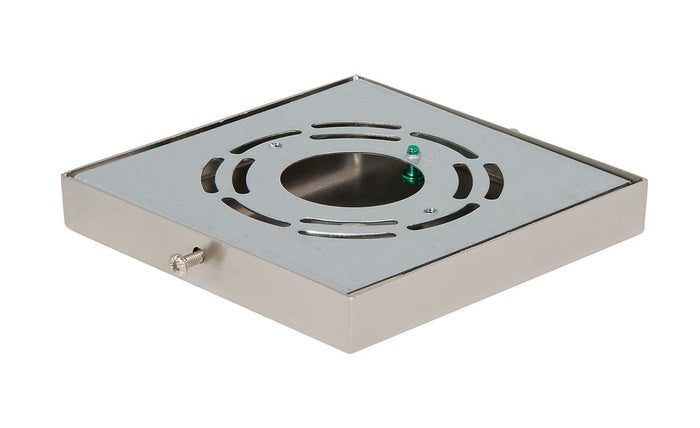 5 Inch Square Satin Nickel Finish Side Mounting Steel Canopy - Interior Hardware