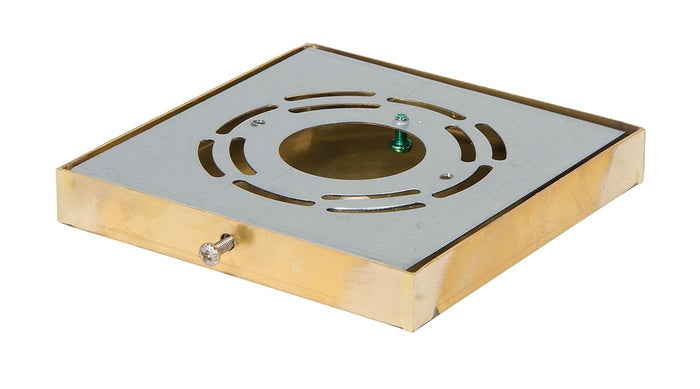 5 Inch Square Unfinished Side Mounting Brass Canopy - Interior Hardware