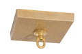 5 Inch Top Quality Die Cast Brass Canopy With Screw Collar Loop & Ceiling Hardware, Unfinished