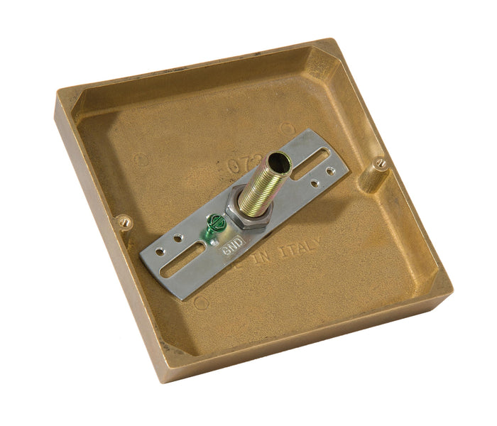 5 Inch Top Quality Die Cast Brass Canopy With Screw Collar Loop & Ceiling Hardware, Unfinished