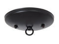 5" Satin Black Finish, Modern Shallow Design Fixture Canopy Kit