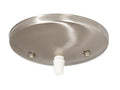 5" Satin Nickel Finished Steel, Modern Fixture Canopy Kit w/Cord Grip Bushing