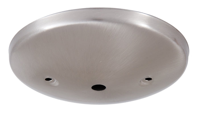 5" Satin Nickel Finished Steel, Modern Fixture Canopy Kit w/Cord Grip Bushing
