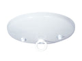5" White Finish, Modern Shallow Design Fixture Canopy Kit