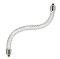 6" - 10" Rope Pattern Glass Chandelier Arm