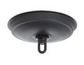 6-1/4 Inch Diameter Satin Black Steel Canopy with Mounting Hardware Kit