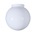6" Clear Over Opal Glass Ball Pendant Shade, 3-1/4" Fitter - Imported