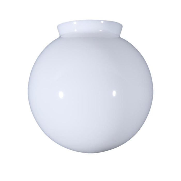 6" Clear Over Opal Glass Ball Pendant Shade, 3-1/4" Fitter - Imported