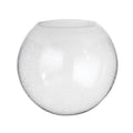 6" Clear Seeded Glass Neckless Ball Pendant Shade, 3" Top Opening