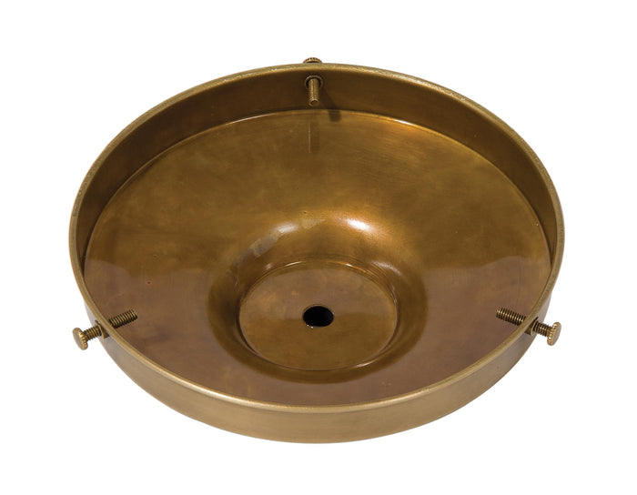 6 Inch Fitter Antique Brass Finish Brass Lamp Shade Holder