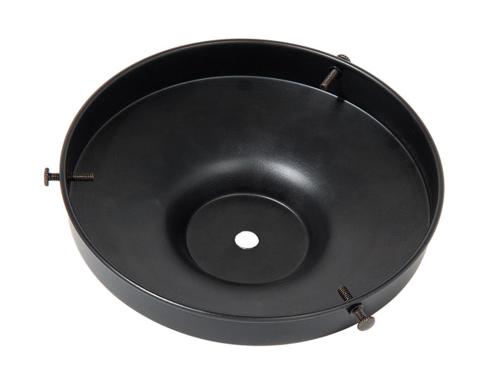 6 Inch Fitter Satin Black Finish Brass Lamp Shade Holder