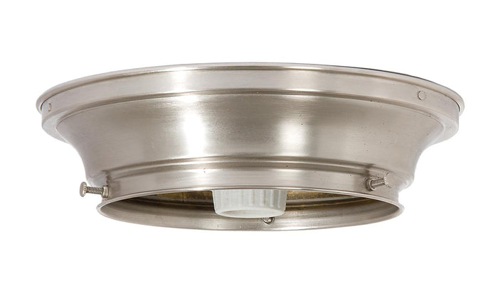 6 Inch Fitter Wired Satin Nickel Finish Brass Flush Mount Fixture