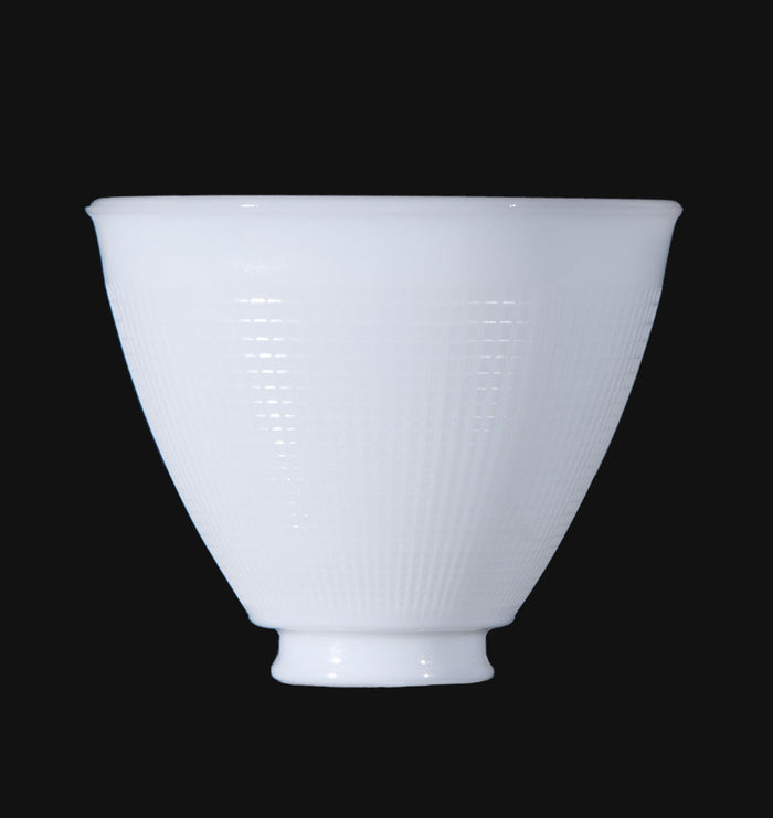 6 inch IES Opal Glass Reflector Shade, 2-1/4 inch fitter