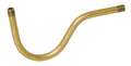 6" Long Solid Brass Bent Lamp Arm, 1/8 M Both Ends, Unfinished