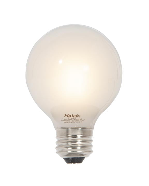 60 Watt Equivalent Dimmable G25, Medium Base LED Light Bulb