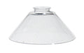 7-15/16" Dia. Clear Seeded Glass Slant Shade, 2-1/4" Fitter
