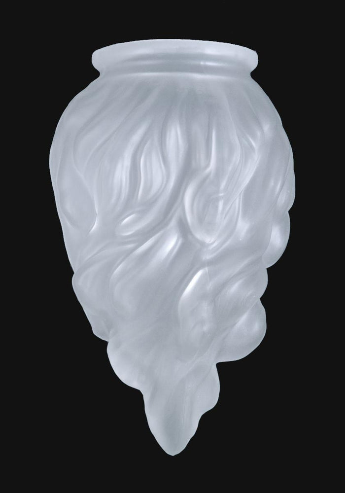 7 1/4" Satin Crystal Stalactite, 3-1/4 inch lip fitter