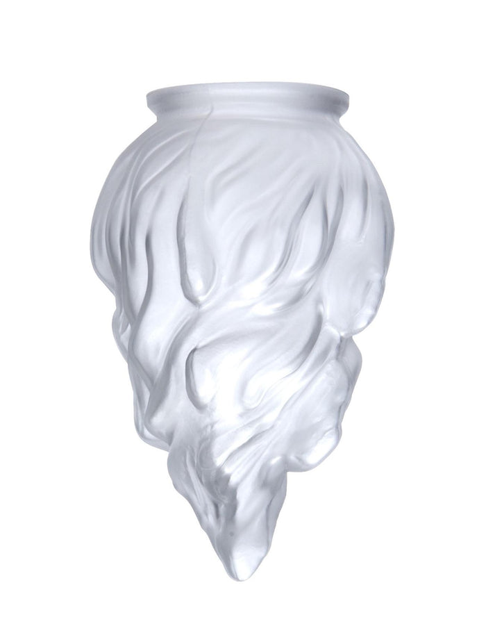 7 1/4" Satin Crystal Stalactite, 3-1/4 inch lip fitter