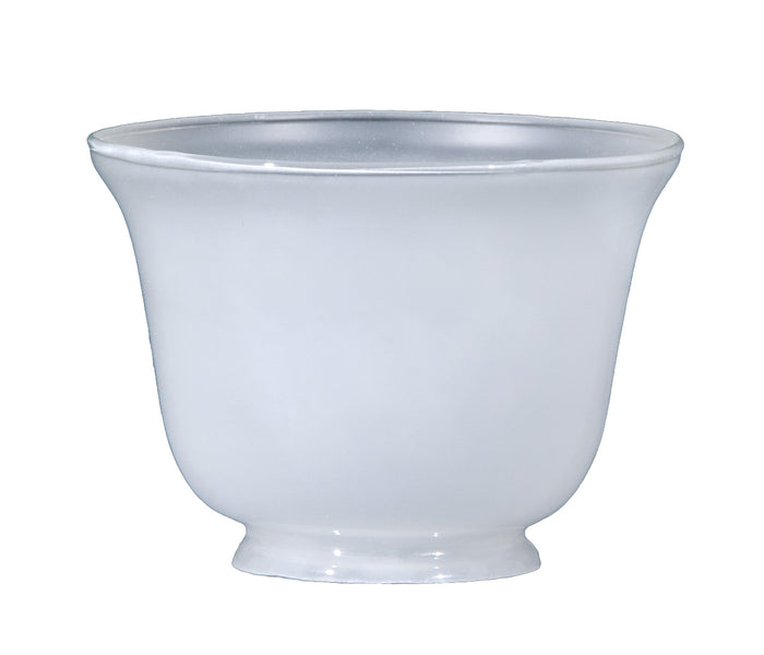 7-3/8 inch diameter Inside Sandblast Gas Shade, 4 inch lip fitter