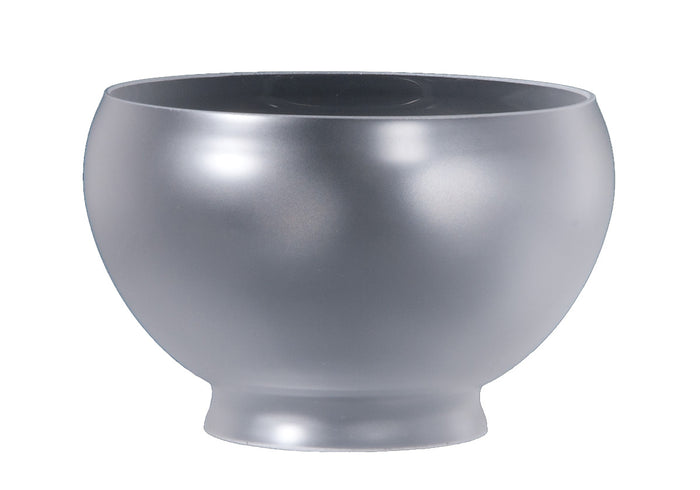 7-3/8 inch diameter Satin Crystal Gas Shade, 4 inch lip fitter