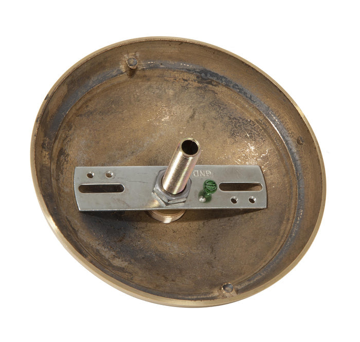 7-7/8 Inch Diameter Unfinished Die Cast Brass Canopy with Mounting Hardware (11459UHK)