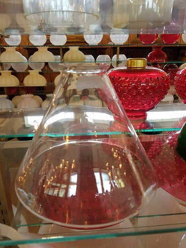 7" Clear Glass Deep Cone Shade, 2-1/4 inch lip fitter