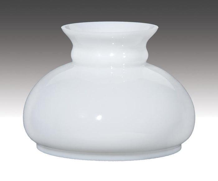 7" Fitter, Clear Over Opal, Cased Glass Student Shade (00601C)