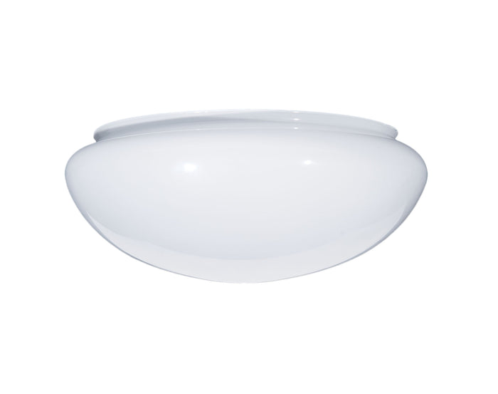 7-1/2 Inch Diameter White Glass Dome Shade