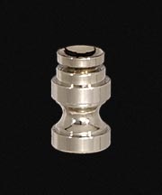 7/8" Cup-Shaped Finial Base w/Nickel Finish