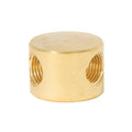 7/8 Inch Height Unfinished Brass Straight Disc 3-Way Arm Back , 1/4F