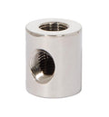 7/8 Inch Tall Polished Nickel Finish 3-Way Brass Arm Back, 1/8F Tap
