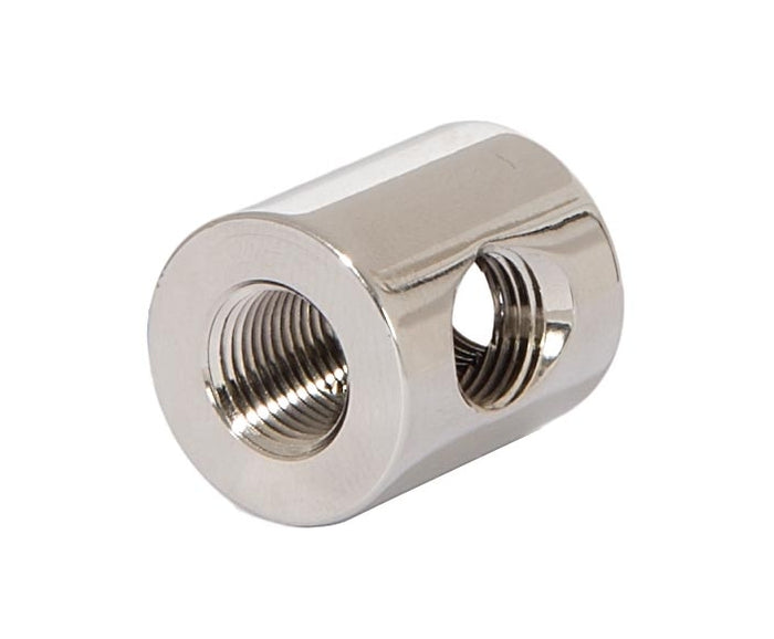 7/8 Inch Tall Polished Nickel Finish 3-Way Brass Arm Back, 1/8F Tap