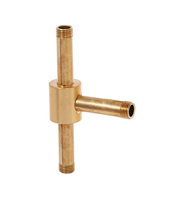 7/8 Inch Tall Polished Nickel Finish 3-Way Brass Armback, 1/8F Tap (21208N)