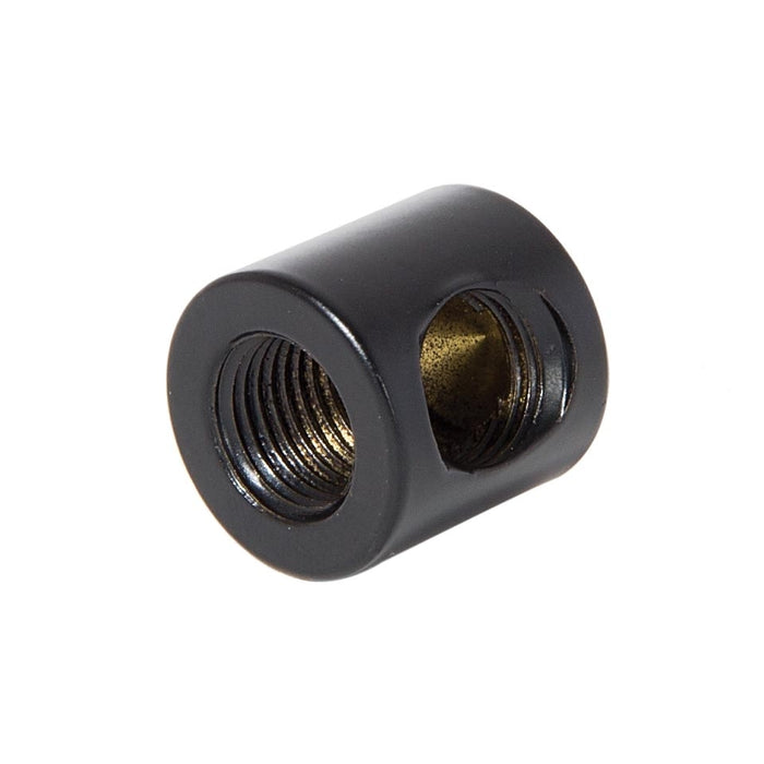 7/8 Inch Tall Satin Black Finish Brass 2-Way Arm Back, 1/4F