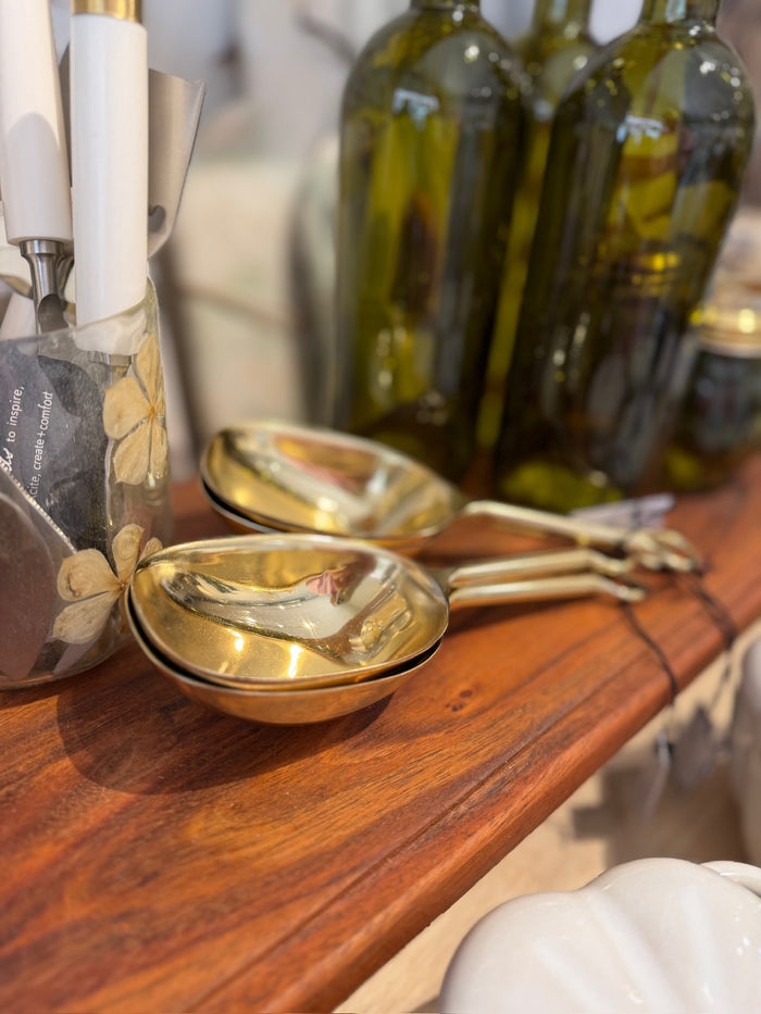 7"L Stainless Steel Scoop, Gold Finish