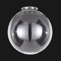 8" Clear Glass Industrial Style Pendant Shade, 3-1/4 or 4 inch lip fitter