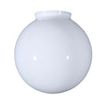 8" Dia. Clear Over Opal Glass Ball Pendant Shade, 4" Fitter