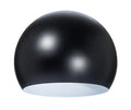 8" Dia. Satin Black Eyeball Shade, Steel